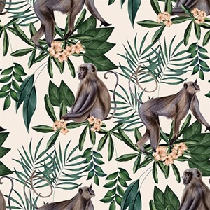 Morris Cream Tropical Jungle Wallpaper