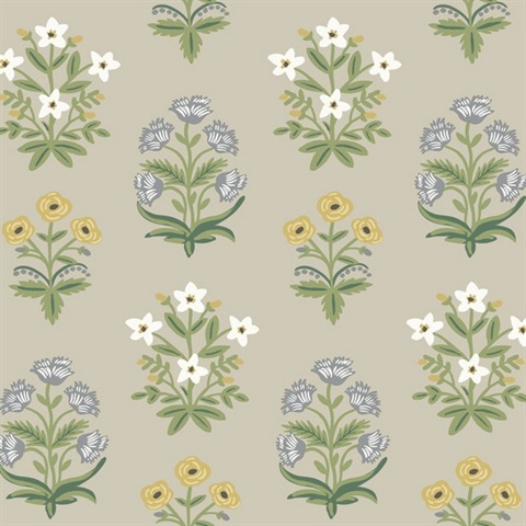 Mughal Rose Wallpaper