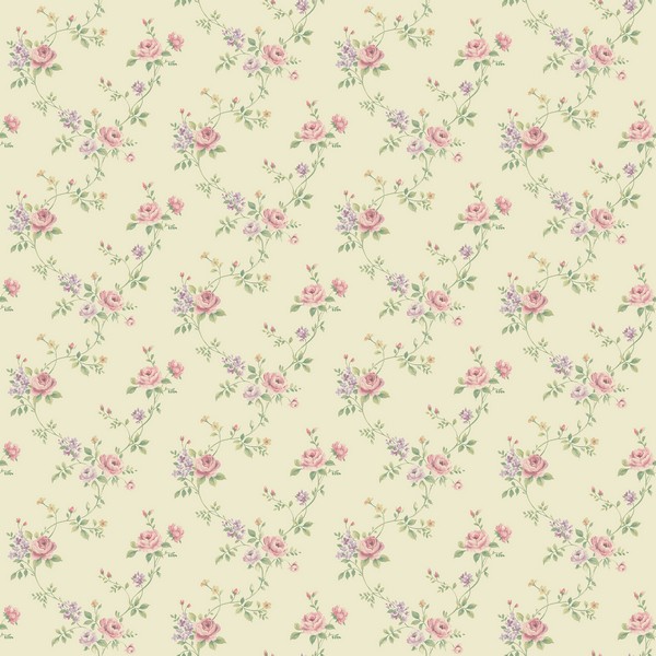 Multi Floral Trail Wallpaper