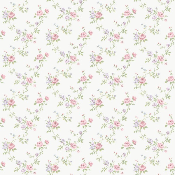Multi Floral Trail Wallpaper