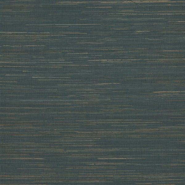 Multicolored Hemp Blue Grasscloth Wallpaper