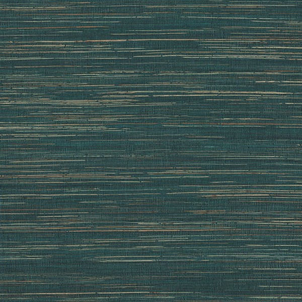Multicolored Hemp Teal Grasscloth Wallpaper