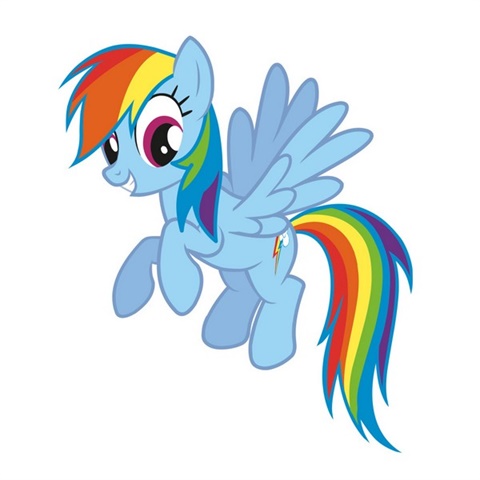 My Little Pony Rainbow Dash Peel And Stick Giant Wall Decals