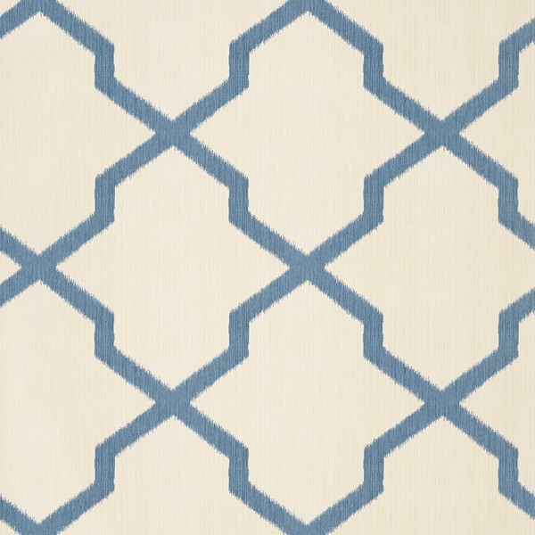 Myanmar Trellis Navy Wallpaper