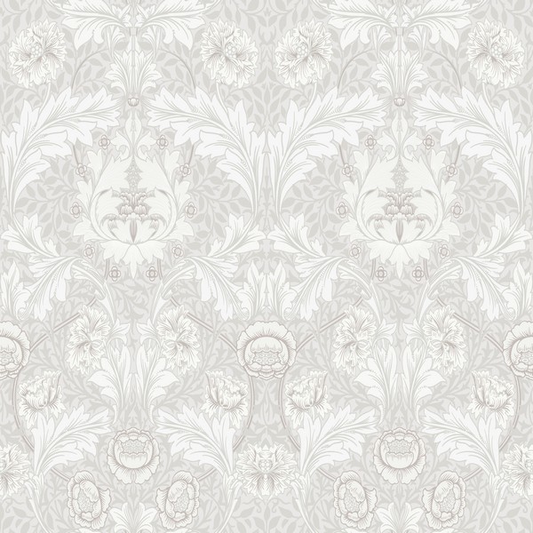 Myrtle Dove Floral Ogee Wallpaper