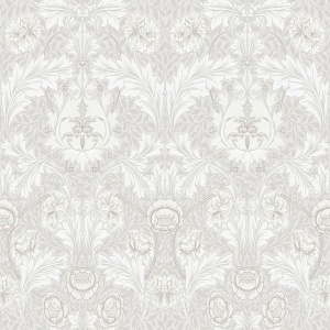 Myrtle Dove Floral Ogee Wallpaper