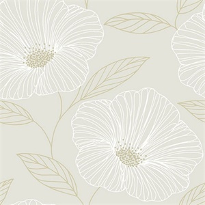 Mythic Dove Floral Wallpaper