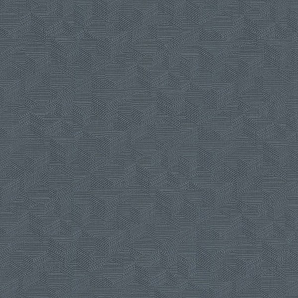 Naila Indigo Geo Weave Wallpaper Wide Width