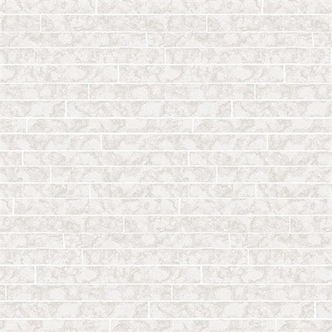 Namari Silver Distressed Tile Wallpaper