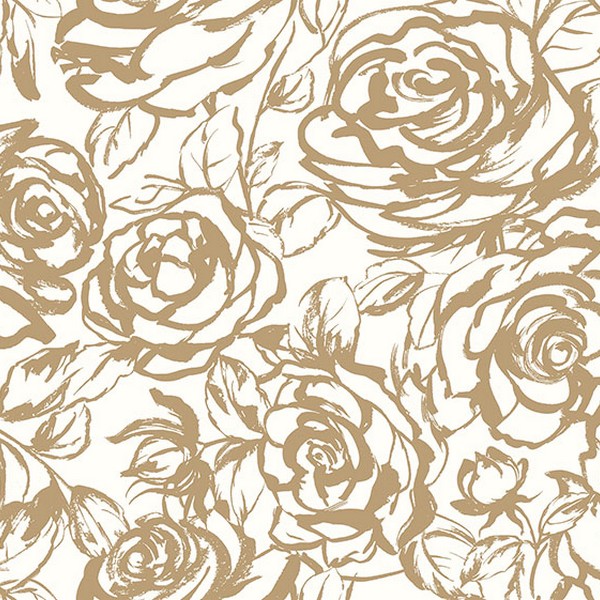 Nelda Gold Rose Wallpaper
