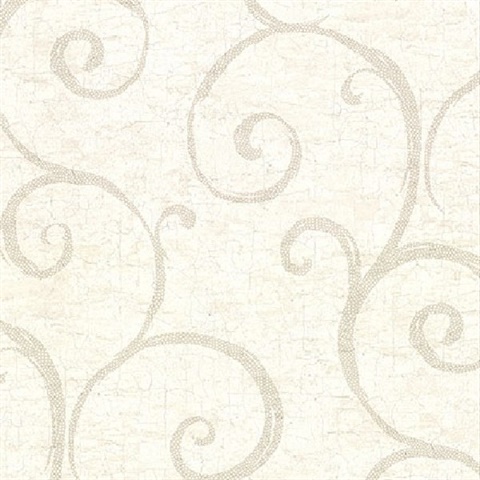 Newbury Cream Geometric Faux Plaster Wallpaper