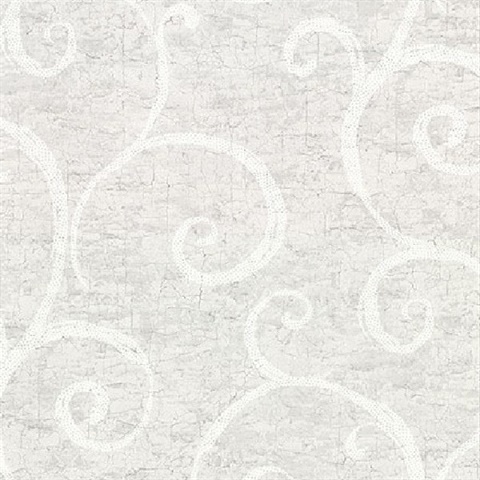 Newbury Light Grey Geometric Faux Plaster Wallpaper