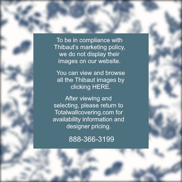 Newlands Toile Blue Wallpaper