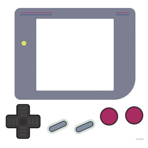 Nintendo Gameboy Dry Erase Giant Peel And Stick Wall Decals