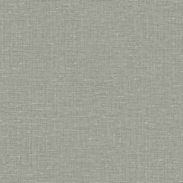 Nomi Ash Gray Faux Linen Wallpaper