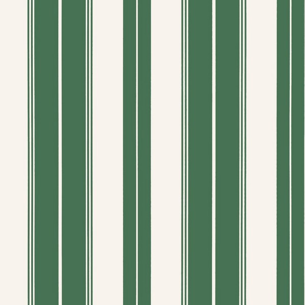 Norfolk Stripe Green Wallpaper