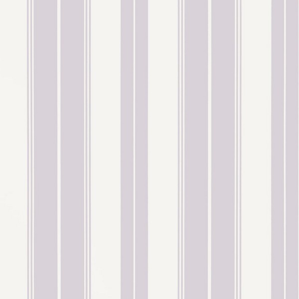 Norfolk Stripe Lilac Wallpaper