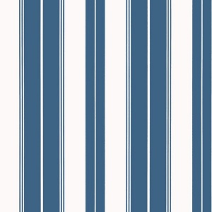 Norfolk Stripe Navy Wallpaper