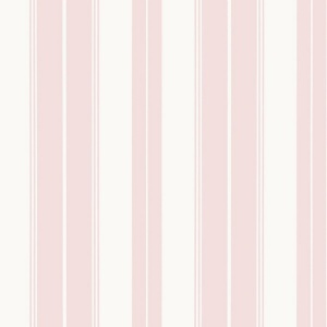 Norfolk Stripe Pink Wallpaper