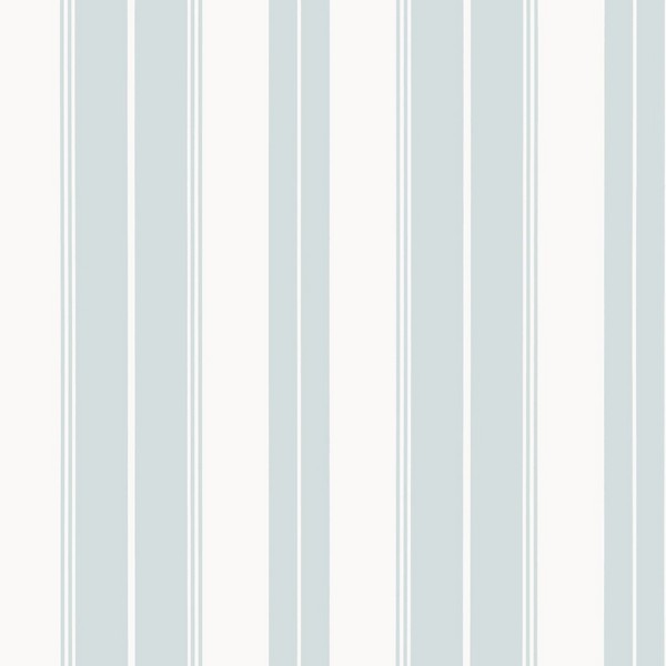 Norfolk Stripe Spa Blue Wallpaper