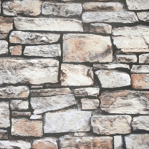 Norman Neutral Stone Wallpaper