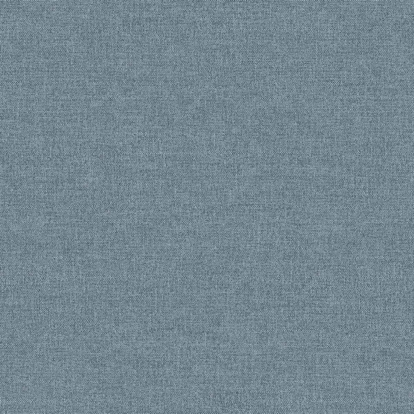 Normandy Navy Faux Linen Wallpaper