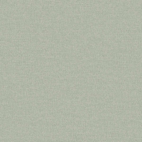Normandy Olive Gray Faux Linen Wallpaper