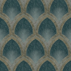Nouveau Scallop Wallpaper