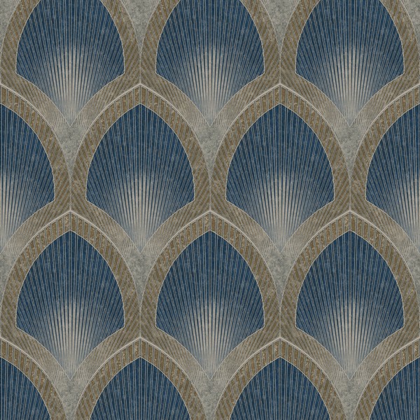 Nouveau Scallop Wallpaper