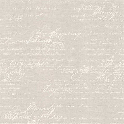 Nouvel Light Grey Script Wallpaper