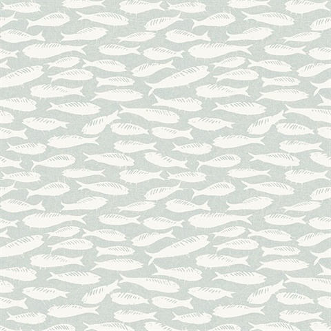 Nunkie Light Blue Sardine Wallpaper