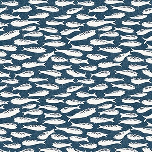 Nunkie Navy Sardine Wallpaper