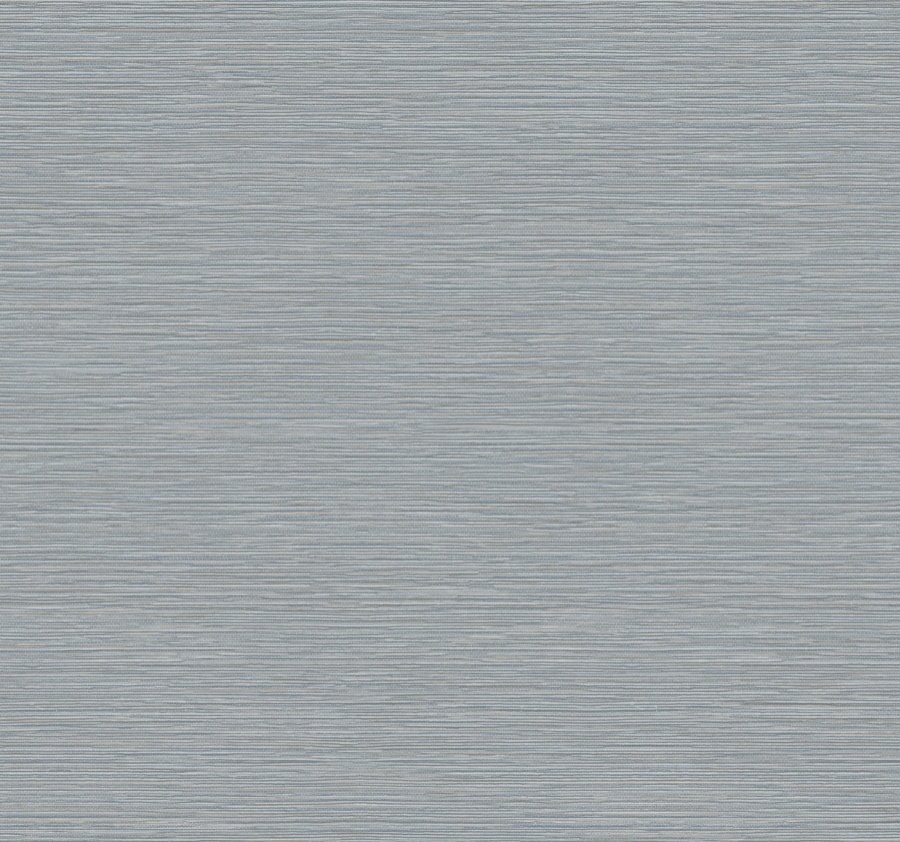 Oasis Blue Faux Grasscloth Wallpaper