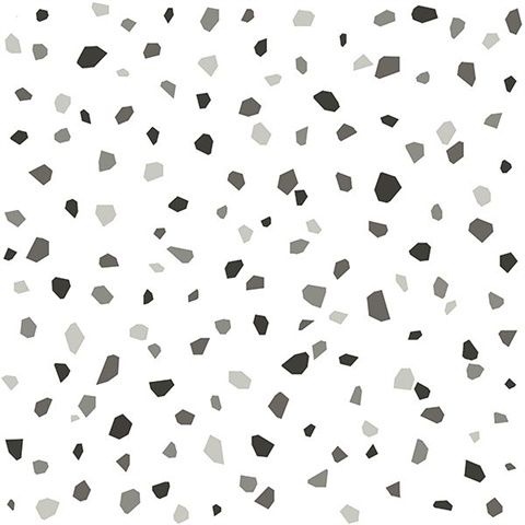 Ona Charcoal Terrazzo Wallpaper