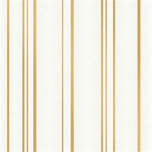 Thierry Gold Stripe Wallpaper