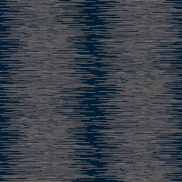 Operetta Navy Metallic Columns Wallpaper
