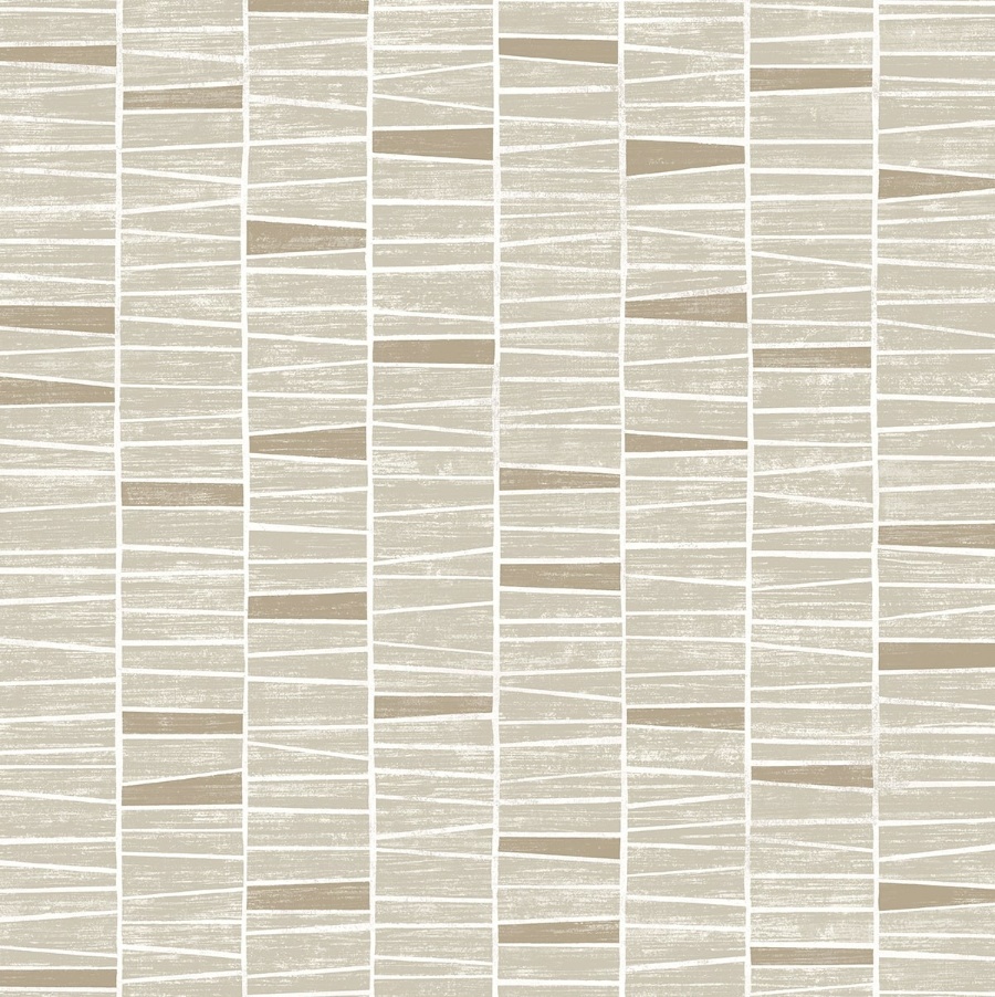 Organic Stripe Neutral Peel & Stick Wallpaper