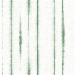 Orleans Green Shibori Faux Linen Wallpaper