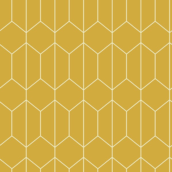 Orson Yellow Trellis Wallpaper