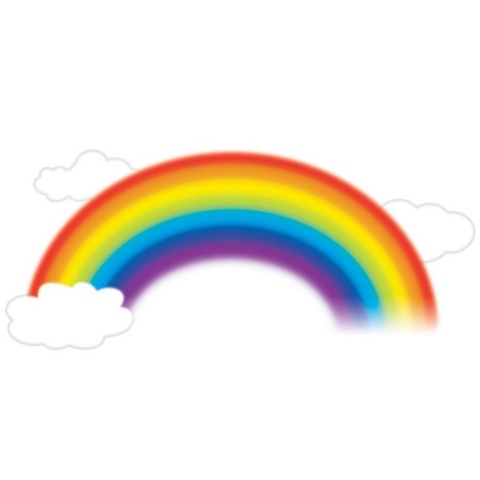 Over The Rainbow Peel & Stick Giant Wall Decal