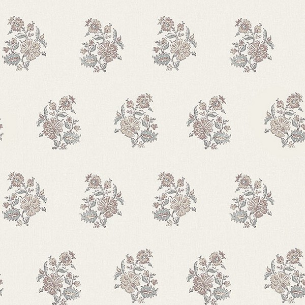 Overbrook Plum Bouquet Toss Wallpaper
