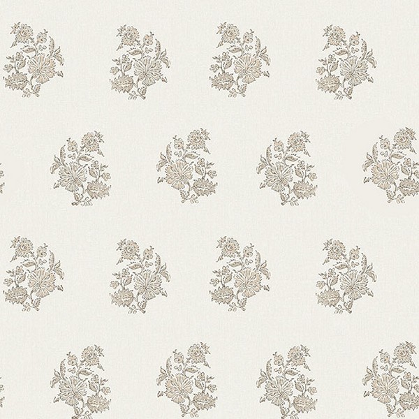 Overbrook Taupe Bouquet Toss Wallpaper