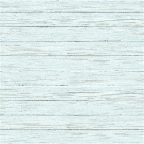 Ozma Aqua Wood Plank Wallpaper