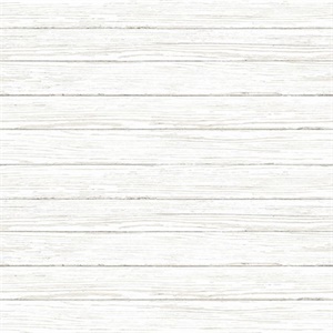 Ozma White Wood Plank Wallpaper