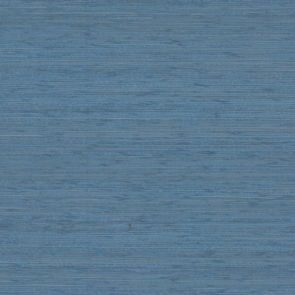 Painted Hemp Tuscan Blue Grasscloth Wallpaper