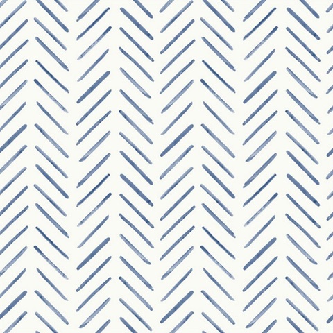 Painted Herringbone Peel & Stick Wallpaper