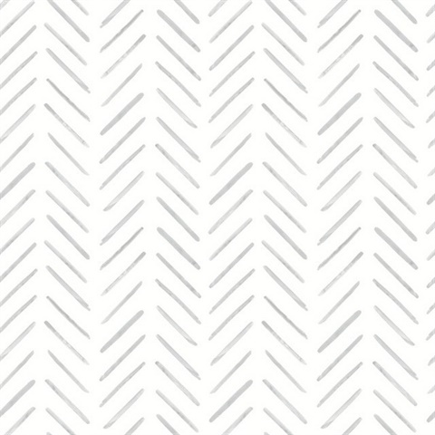 Painted Herringbone Peel & Stick Wallpaper