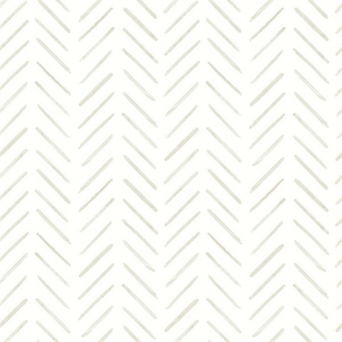 Painted Herringbone Wallpaper