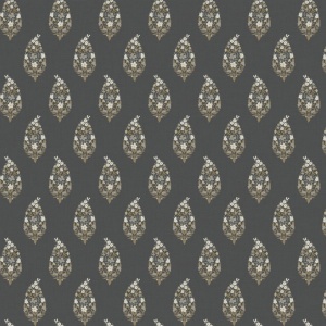Paisley Black Wallpaper