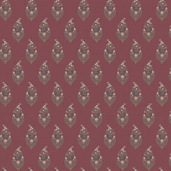 Paisley Burgundy Wallpaper